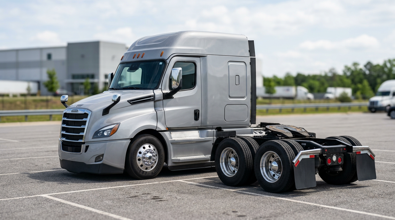 Semi truck tractor for power-only and trailer pool operations