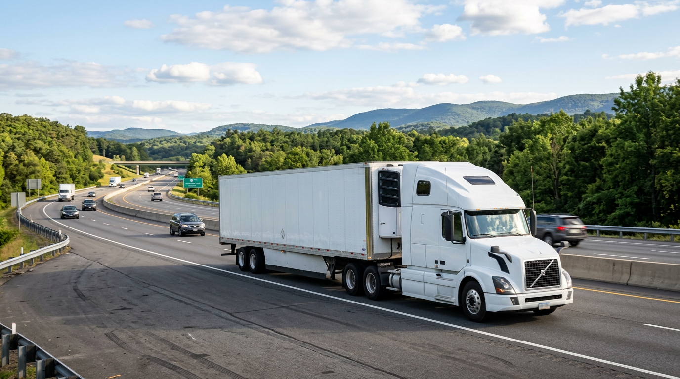 Refrigerated reefer truck with insulated trailer